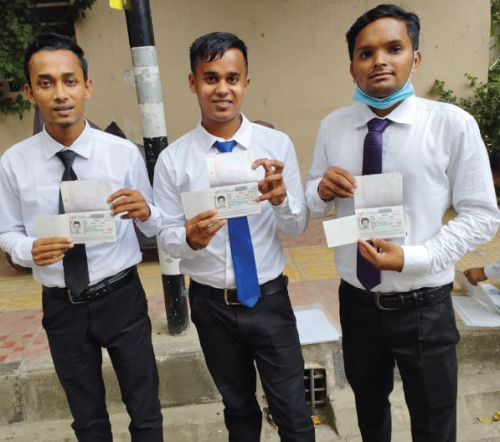 Obtained visa at the Embassy of Japan in Bangladesh