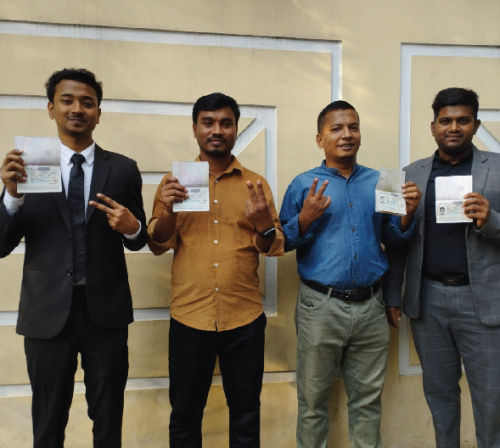 Obtained visa at the Embassy of Japan in Bangladesh