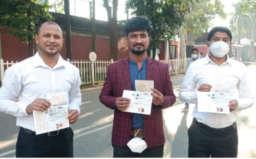 Obtained visa at the Embassy of Japan in Bangladesh