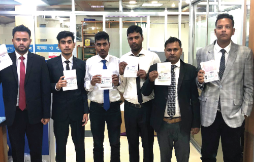 Obtained visa at the Embassy of Japan in Bangladesh