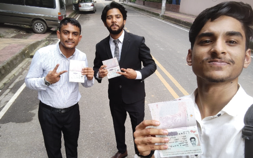 Obtained visa at the Embassy of Japan in Bangladesh